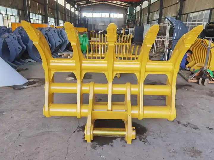 1000mm- 2400mm Ekskavatör Kök Rake Mini Ekskavatör için 1-80T Kök Rake