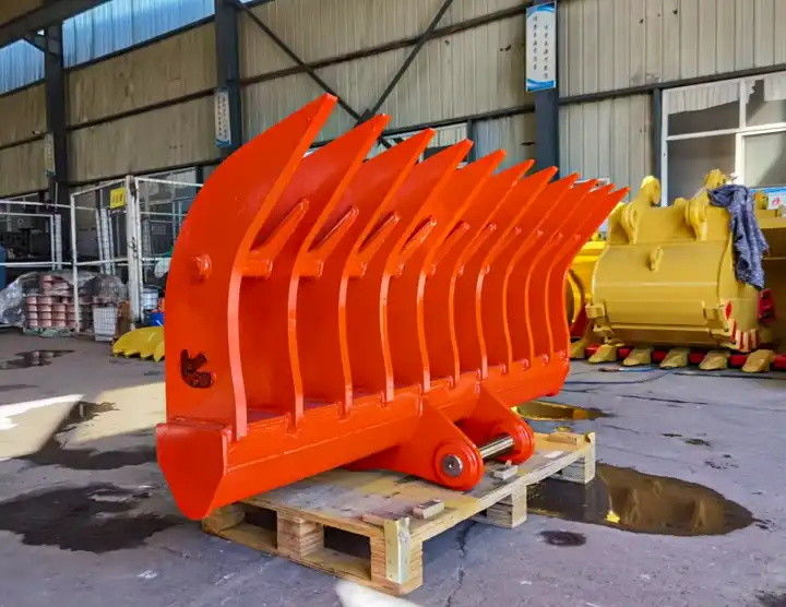 10-20T Kök Rake Yerde kalan uzun hacimli enkazları süpüren kazıcı için