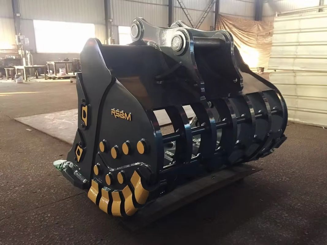HARDOX450 1-50 ton Kazı makinesi Madencilik operasyonları için Sivil kovası Toprak sınıflandırması